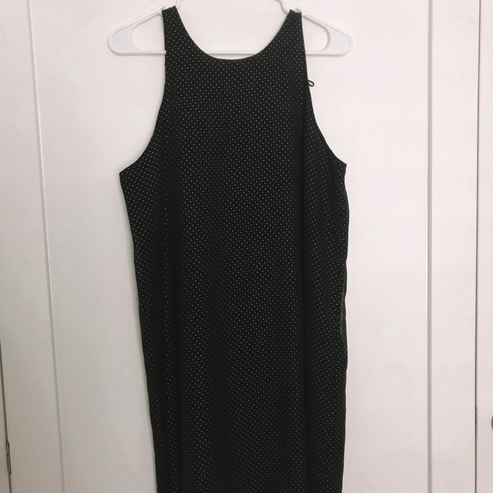 Black/ Gold Spotted Shift Dress